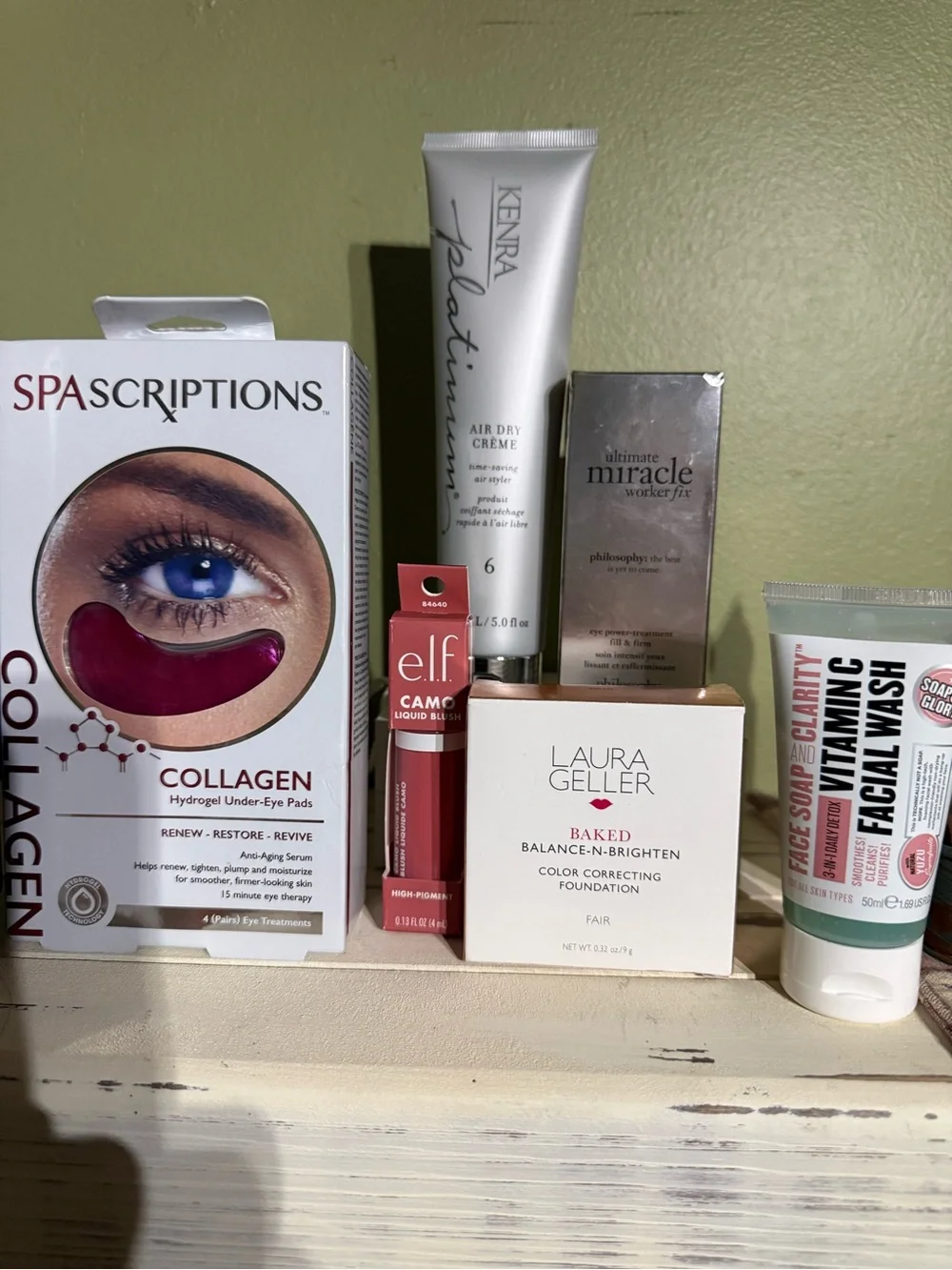 Kenra Platinum Air Dry Creme - Silver Tube elf, eye patch , Laura Geller,